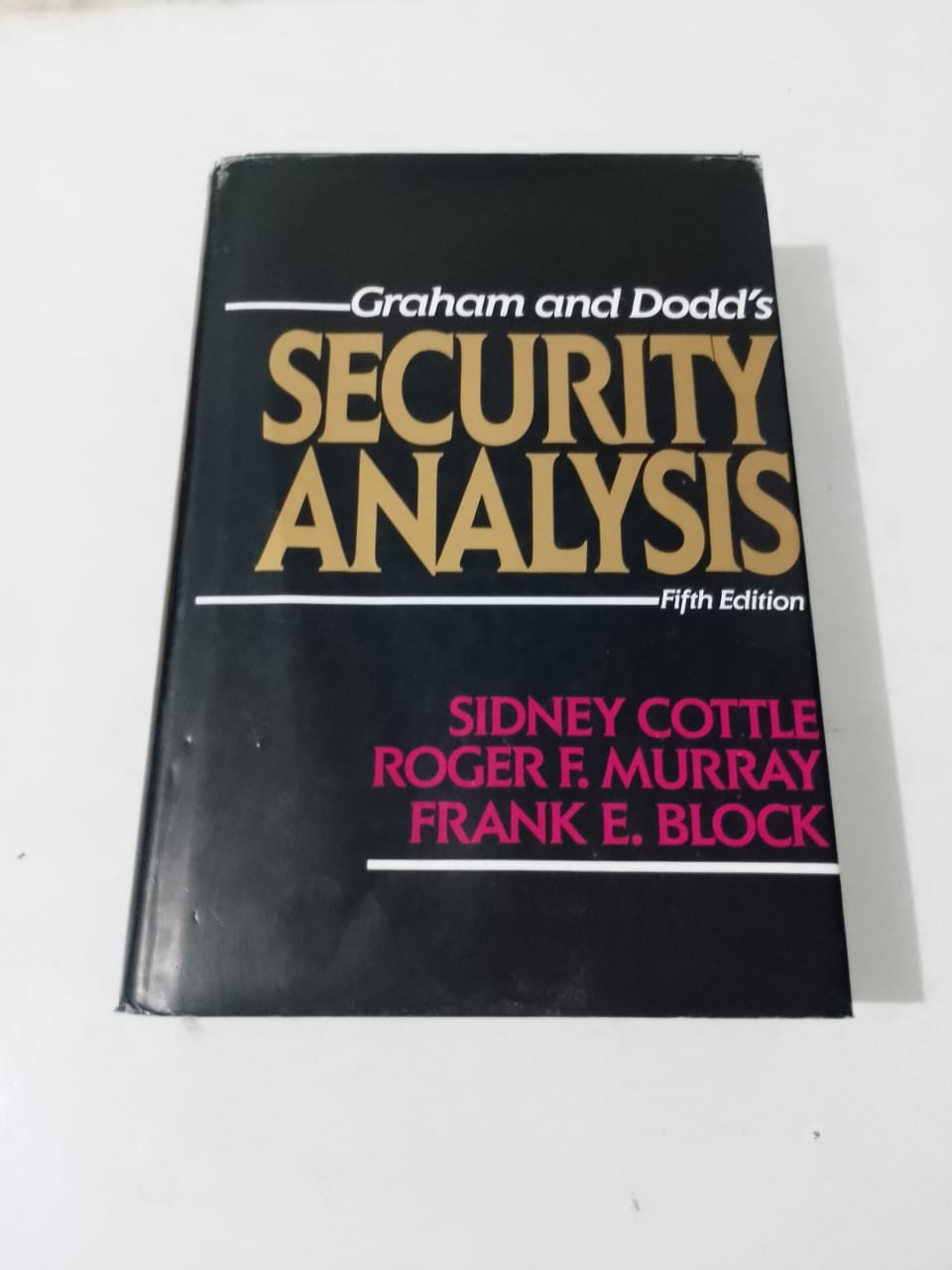 Graham and Dodd's Security Analysis - Fifth Edition